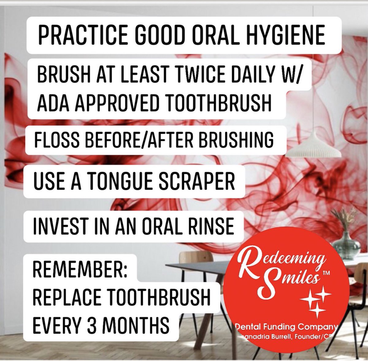 RedeemingSmiles's tweet photo. Oral Health Matters ✨
Redeeming Smiles™️ cares! https://t.co/ZJu3dZ8bjB