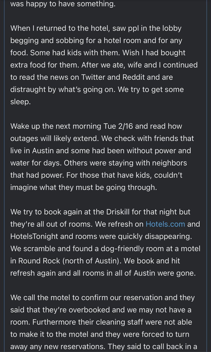 For those that aren’t aware of the power outage situation in Austin (and the rest of Texas) or that aren’t fully groking the situation, can’t speak for others but here’s what we’re going through.

Part I: