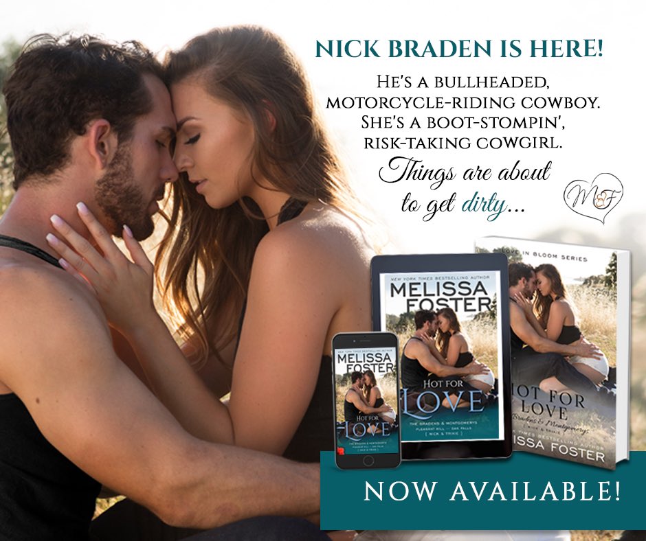 Cat's Reviews (@catsreviews) on Twitter photo He's a bullheaded, motorcycle-riding cowboy. She's a boot-stompin', risk-taking cowgirl. Things are about to get dirty...Saddle up for this funny, oh-so romantic, and insanely sexy friends-to-lovers romance from NYT bestseller <a href="/melissa_foster/">Melissa Foster</a>, out today! melissafoster.com/books/hot-love/ He's a bullheaded, motorcycle-riding cowboy. She's a boot-stompin', risk-taking cowgirl. Things are about to get dirty...Saddle up for this funny, oh-so romantic, and insanely sexy friends-to-lovers romance from NYT bestseller <a href="/melissa_foster/">Melissa Foster</a>, out today! melissafoster.com/books/hot-love/