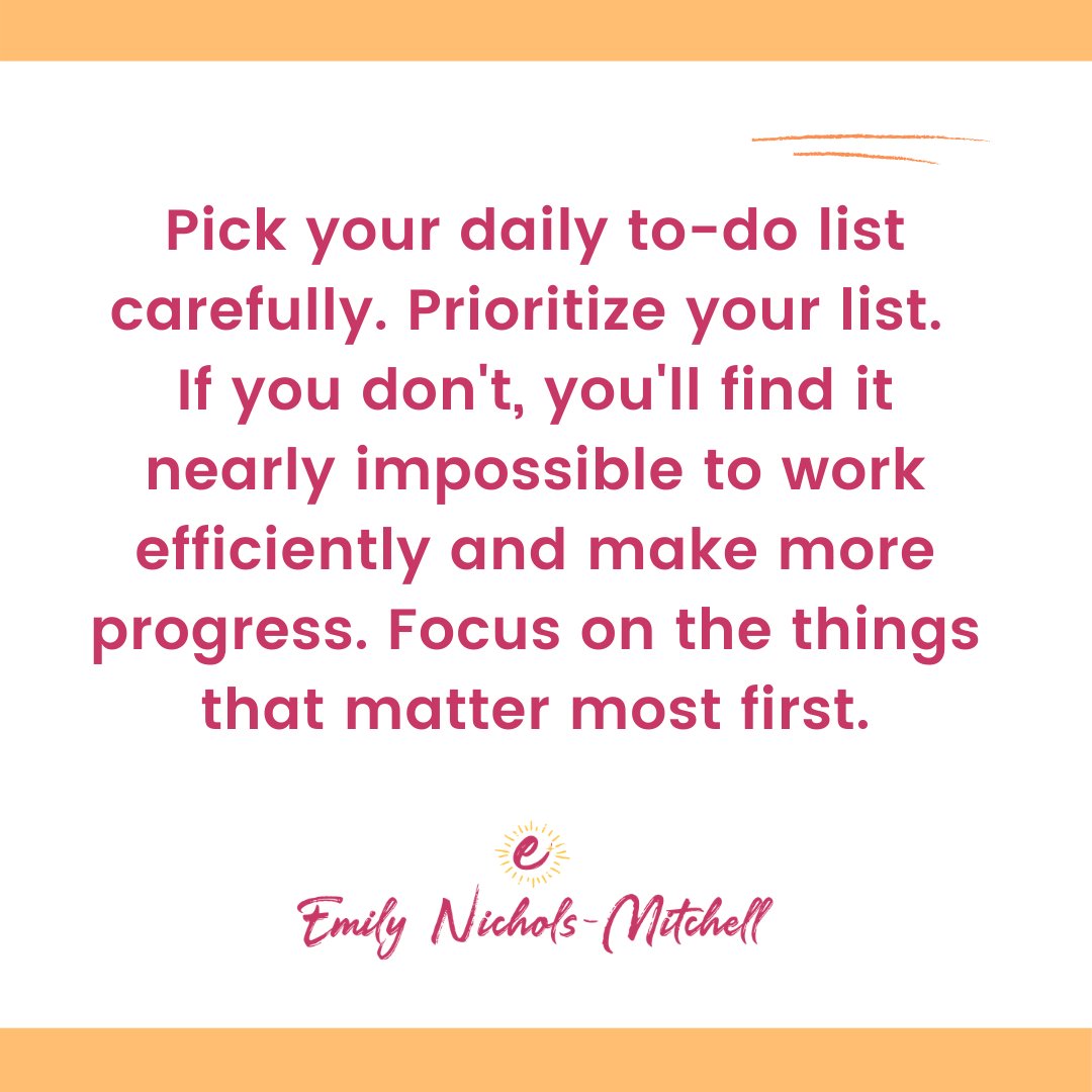 emilynicholsmit's tweet photo. Prioritize. What you focus on will manifest in your life. https://t.co/crb63m4iDq