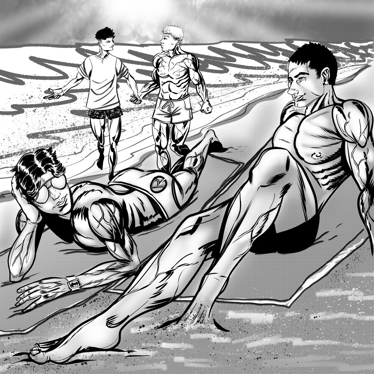 JackIngram95's tweet image. Happy Birthday @troyfin2 here's some #timcon and #Hulking and #Wiccan at the beach. See you guys later @GothamOutsiders 

#timdrake #connerkent #robin #superboy #dccomics #billy #teddy #marvelcomics