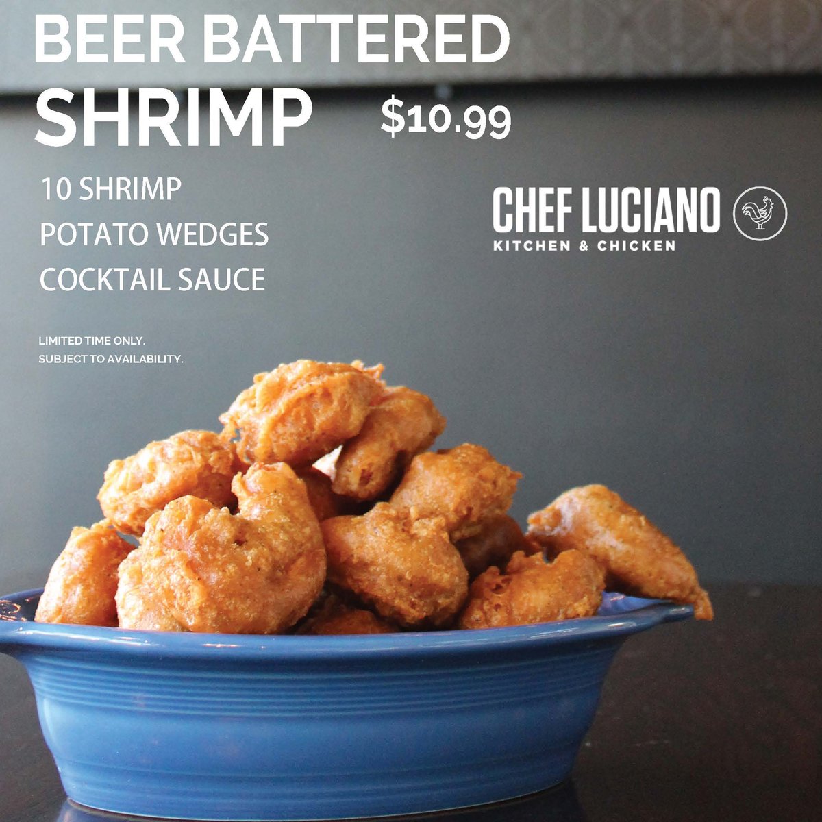 ChefLucianos's tweet photo. Back by popular demand and for a limited time only!! Your favorite #beerbatteredshrimp are back in house! Come get some while they're HOT!!

#40days40nights #southloopchicago #feedthepeople #chicagodining #humpday #eatlocal https://t.co/89Ppxm5ekm