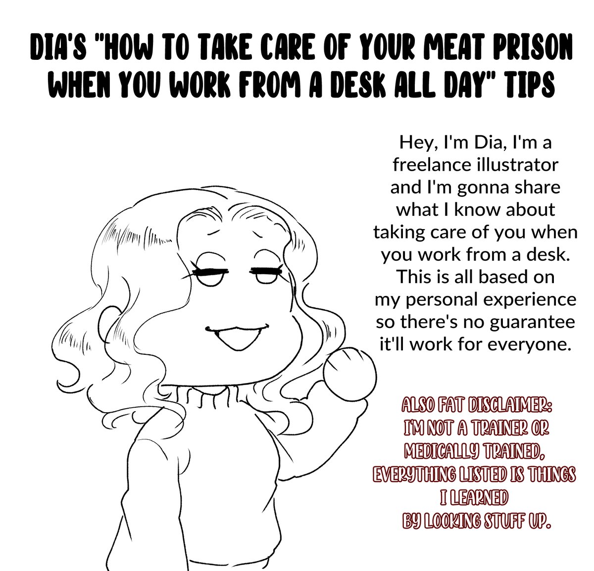 RE: Artist life related injuries. I'm compiling a few tips about how I avoid getting (more) injuries from working from a desk for several hours a day.If anyone wants to add to this thread feel free. Regarding ergonomic mice/chairs: Not every design might work for everyone cont