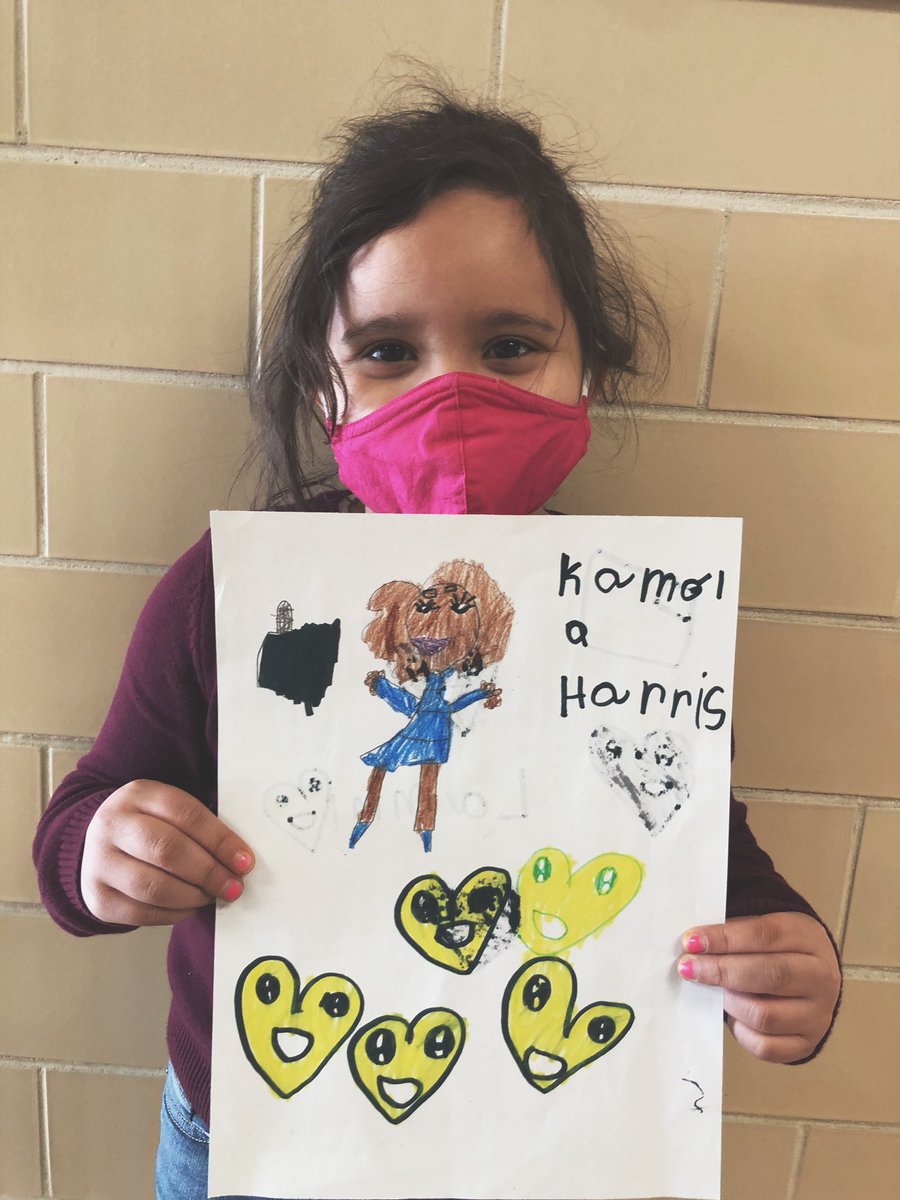 Mrs_McElhose's tweet photo. For Black History Month, we decided to study someone we can relate to. A strong women with immigrant parents. Many of our students come from different countries too! These may be pictures of future VP’s @KamalaHarris 💙 https://t.co/mi2k4dMs2R