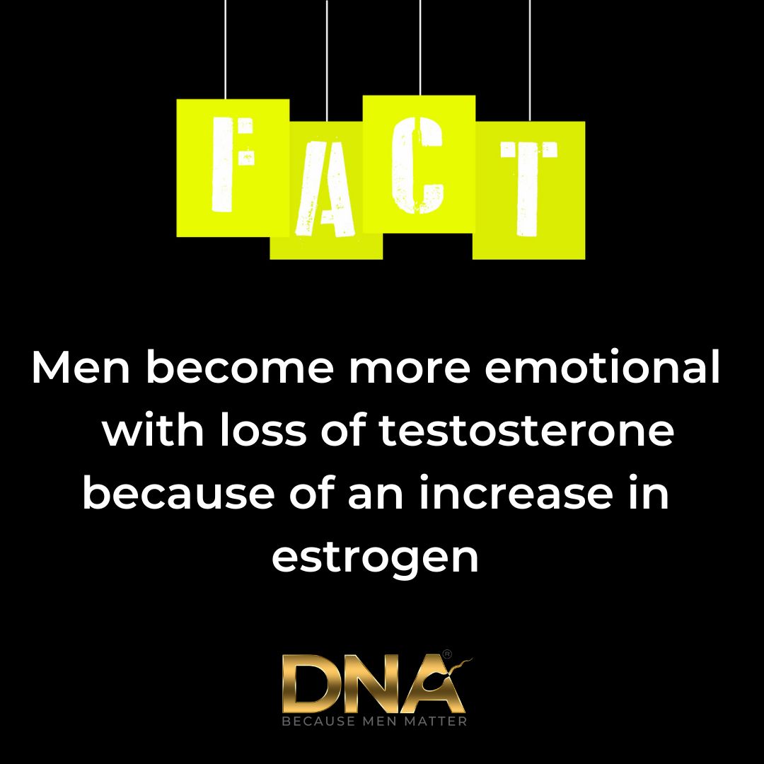 #Testosterone naturally decreases as men #age, while #estrogen increases. Some men can develop #depression, loss of #sexdrive, #erectiledysfunction, and other physical and #emotional symptoms

#FactOfTheDay #MensHealthFacts #HormoneHack #ManMaintenance