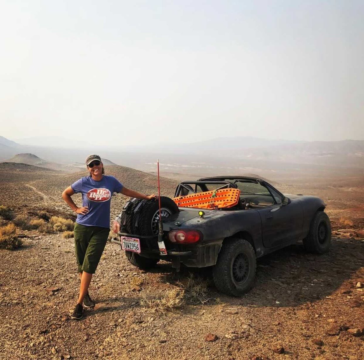 overlandbound's tweet photo. We are very, very excited to run around some California hills today with this lady and her lifted rear-wheel drive Miata aka 'Buddy'. You best believe we will be capturing the adventure to share. Can't wait to roll out, @yeahemme! 🙌 Let's gooooooo!

📸 @TheBCG1 

#offroadmiata https://t.co/3nHQwidpIm