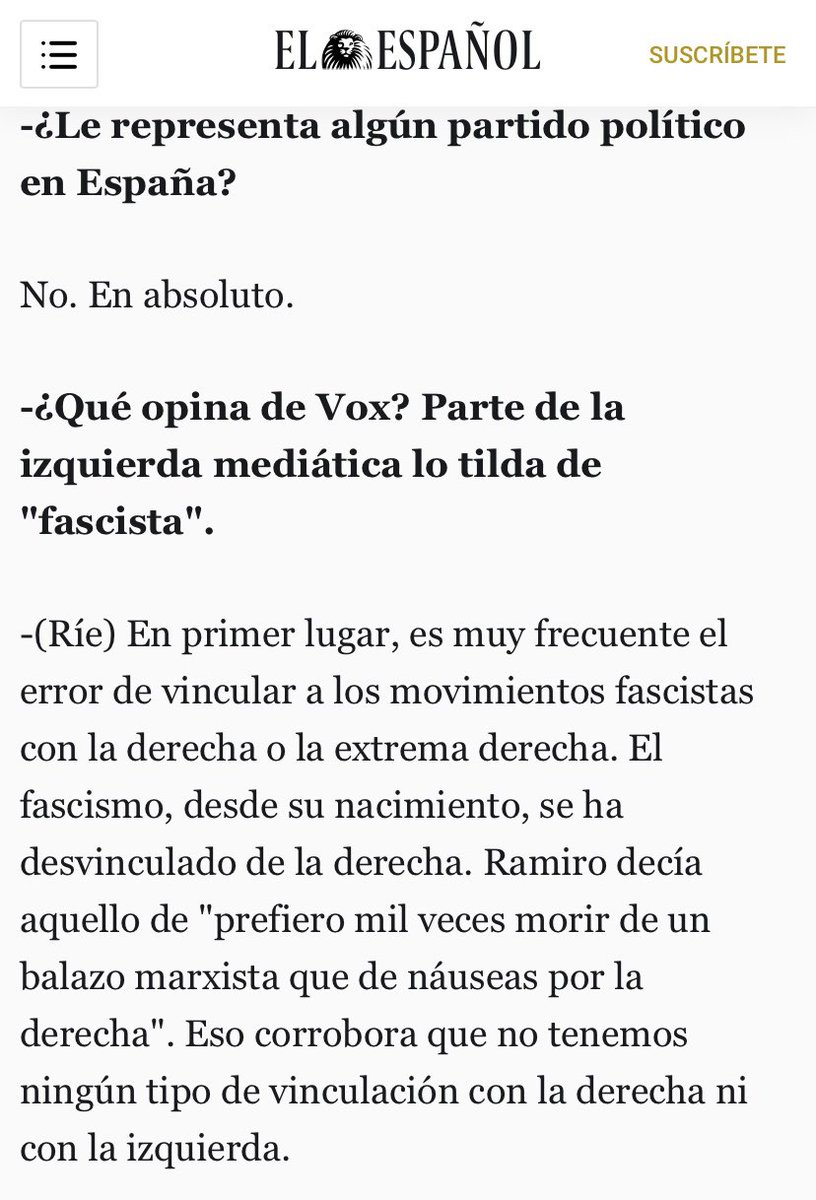xavierlopezG's tweet photo. Curiosament la #Nazidivisionazul està essent entrevistada per diversos medis. Només volen fer veure que Vox no és tant dolen. https://t.co/N1MonVYHit