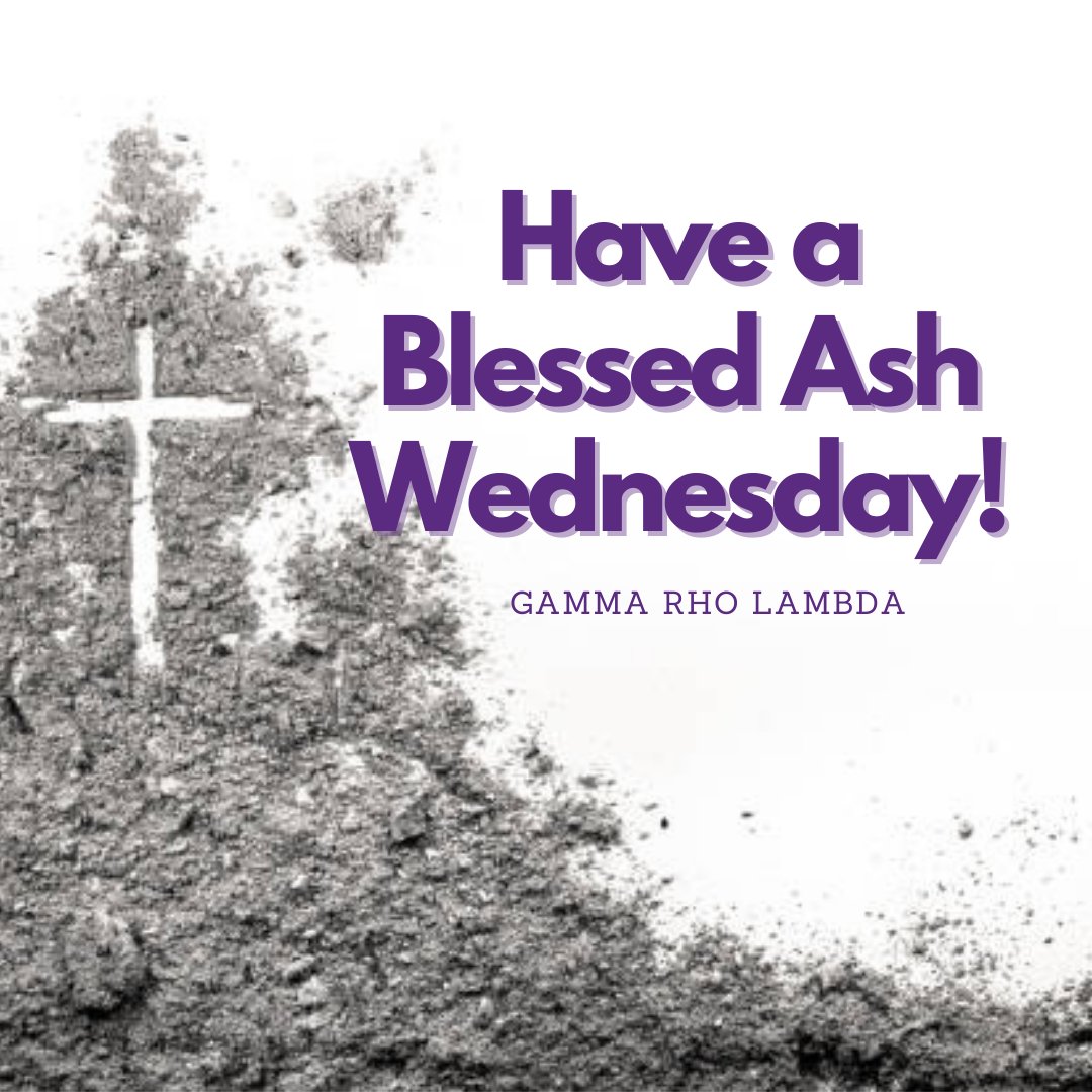 gammarholambda's tweet photo. To our siblings that observe this holiday, we hope you have a blessed Ash Wednesday! May it be a time of reflection and promise. 💜
#ashwednesday #grlnation https://t.co/q5bqHjusP0