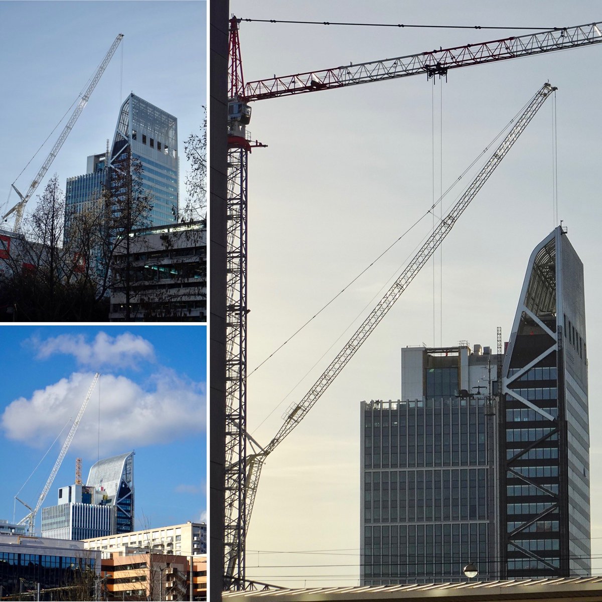 ville_man's tweet photo. La grue sommitale de #Silex2 a été démontée. #lyonpartdieu #PartDieu #Lyon #covivio #ma_architectes #onlylyon https://t.co/5ruDopmPlO