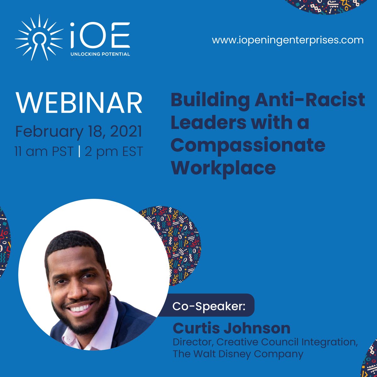 Curtis Johnson is sharing lessons about building an equitable workplace tomorrow at 2ET. We’re not saying it will be one of the dopest workplace Black History Month webinars you’ll attend. We’re also not not saying that either. You decide. Sign up here: ow.ly/qIJw50DCfMe