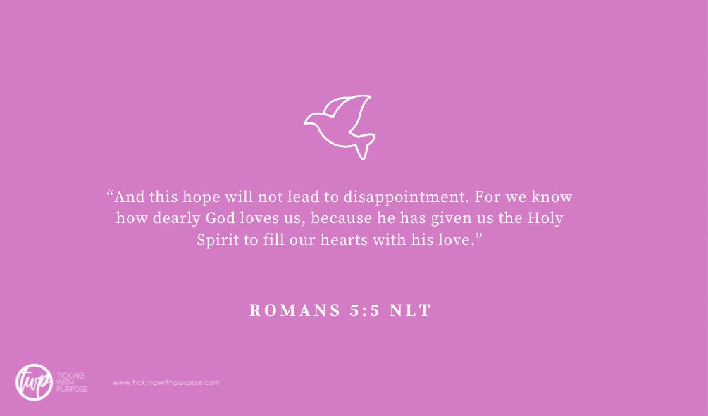 Twithpurpose's tweet photo. Day 17. Our hope and trust is in the Lord. He can never disappoint us. #scripturechallenge #tickingwithpurpose #day17 #wordofGod #peace #hope #postoftheday https://t.co/zbpWfqn7XD
