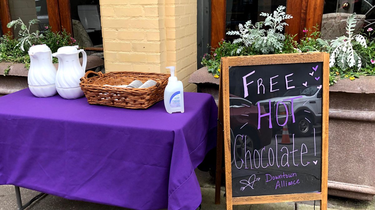 In addition to Ash Wednesday, today is Random Acts of Kindness Day. We couldn't think of a better way to recognize the day than with free cups of hot chocolate for passersby along Dauphin Street. #randomactsofkindness