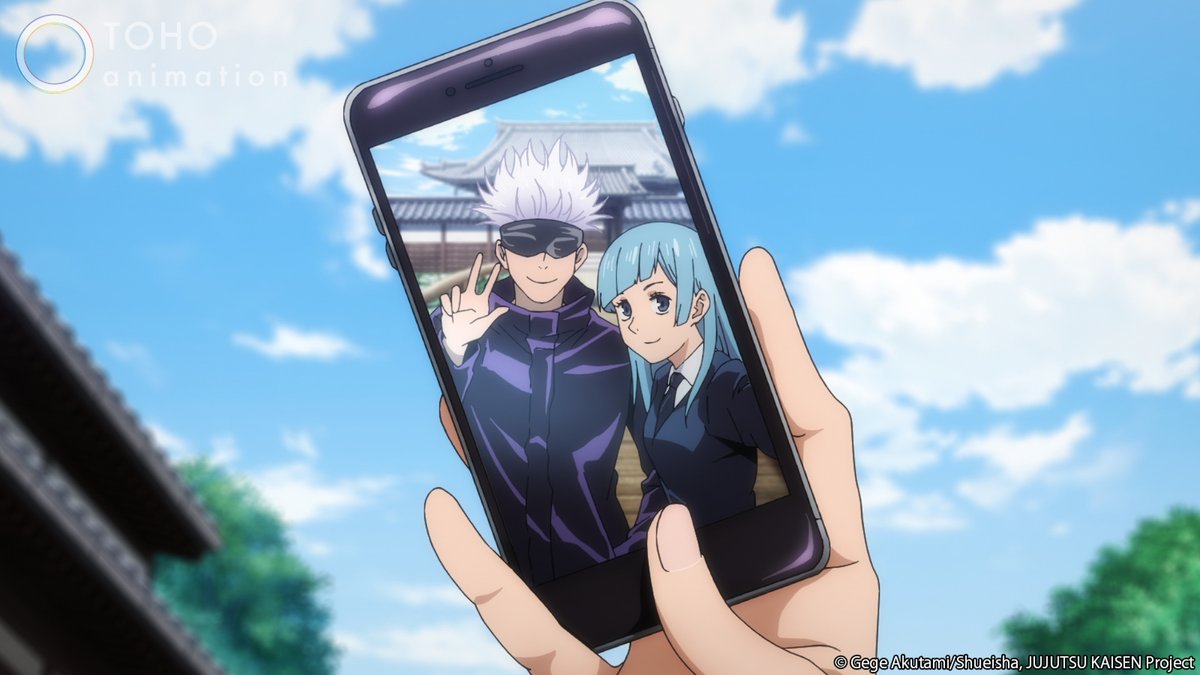 Jujutsu_Kaisen_'s tweet photo. A selfie with your idol https://t.co/bSfpsucg9f