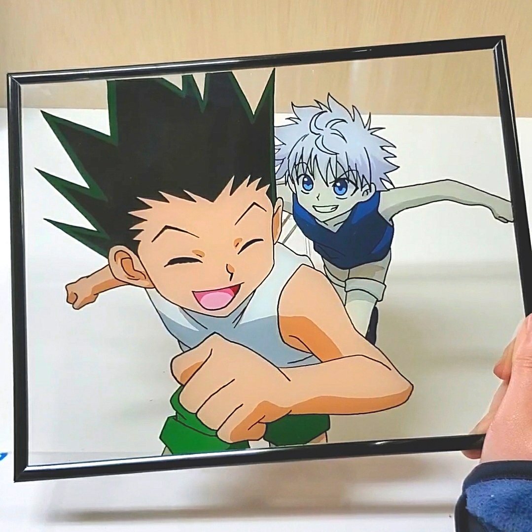 Anime Painting Of Gon And Killua From Hunter x Hunter