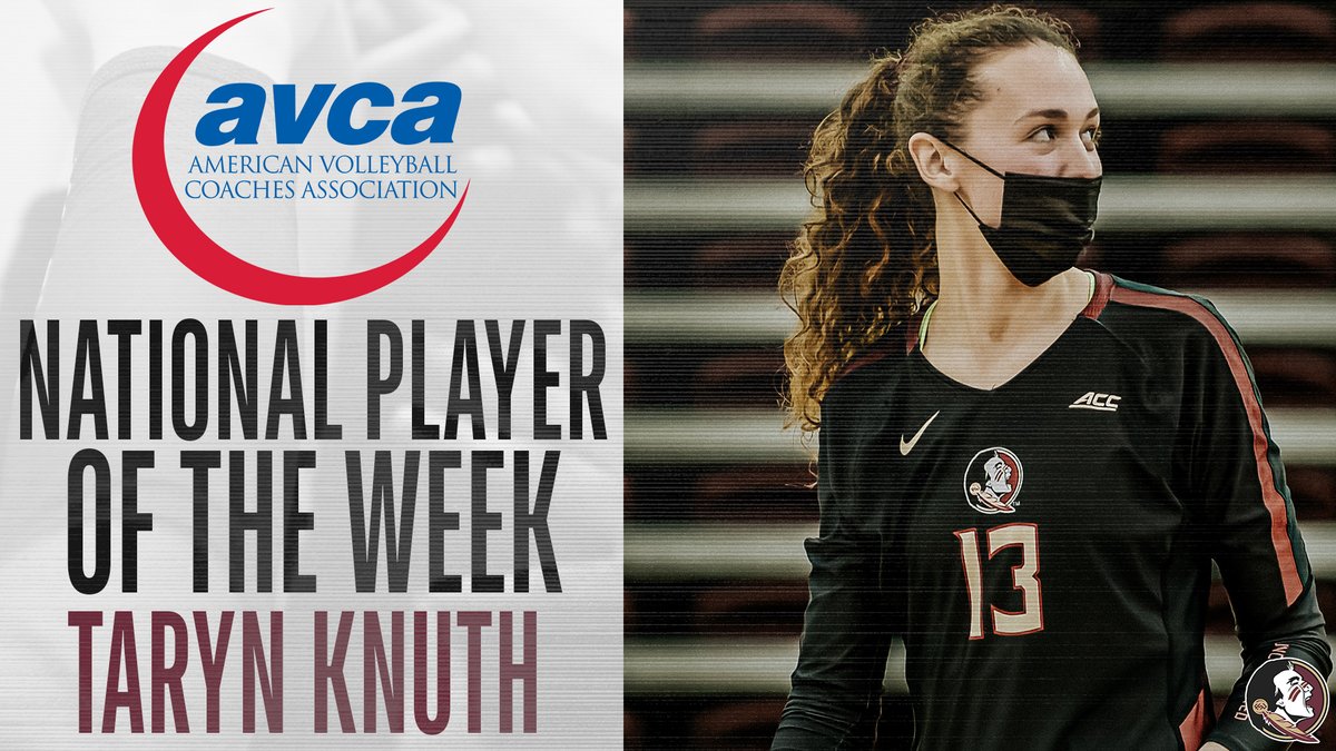 .<a href="/tarynknuth/">Taryn Knuth</a> wins <a href="/AVCAVolleyball/">AVCA</a> National Player of the Week ‼️‼️

🔗 seminoles.com/knuth-named-sp…