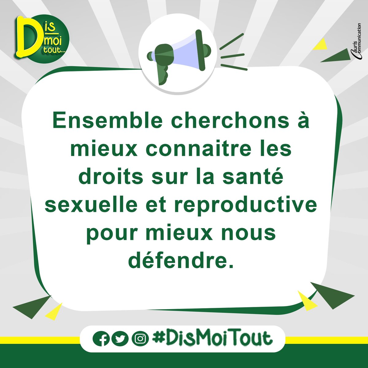 Être informé sur la santé sexuelle et reproductive nous évite des situations contraingnantes.
#DisMoiTout #info 
<a href="/ipbfpananetugri/">Initiative Pananetugri_IPBF</a> <a href="/Equipop_Ong/">Equipop</a> <a href="/BilliNowNowII/">Billi Now Now II-YA PAALE</a> <a href="/MajBurkina/">MAJ ABBEF Burkina</a> <a href="/SOSJD_asso/">SOS Jeunesse & Défis</a> <a href="/mmf_anbf/">MMF/ANBF</a> <a href="/OnDoitAgir/">On Doit Agir</a> <a href="/ScoutsBenin/">Scoutisme Béninois</a>