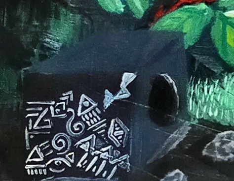 The Black Box, I guess is kind of the key. Unknown to me at the time I painted it, I just liked it there I guess and didnt think much of it. But as you'll see on the final animation this box holds these four works together. Completing the circle./9