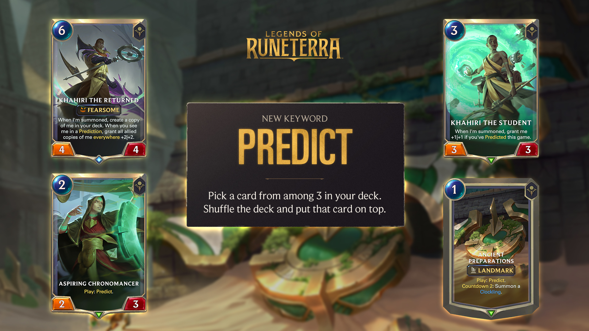 Legends Of Runeterra On Twitter New Keyword Predict Always Think Ahead Catch Spoiler Season Card Reveals At Https T Co Go44dgwk8a