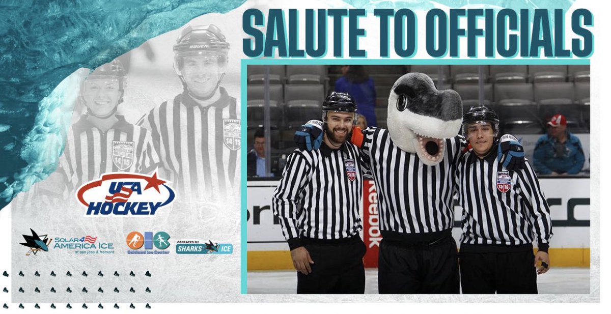 OICSharksIce's tweet photo. To those who work hard to keep the game fair and safe. Let’s see those zebra stripes, officials!

#SaluteToOfficials #HWAA https://t.co/HrdxqPFyQt