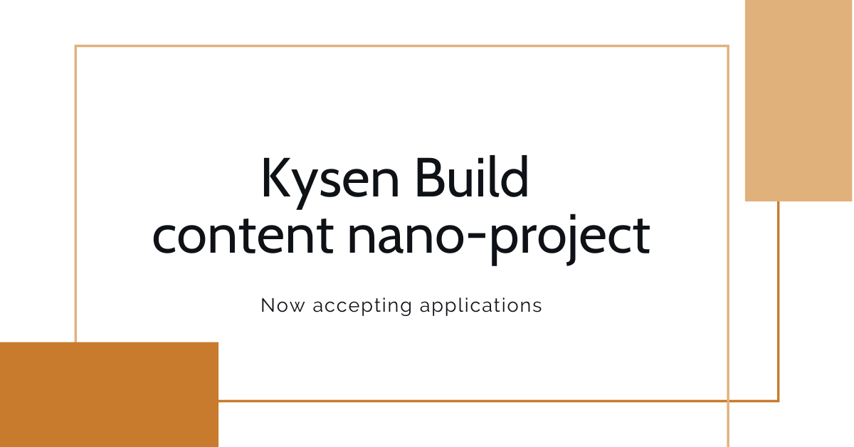 Applications for our first content nano-project round are due TOMORROW, February 18 at 6:00 pm CST. Get yours in today! We're looking forward to receiving your application. bit.ly/KB-content-app…