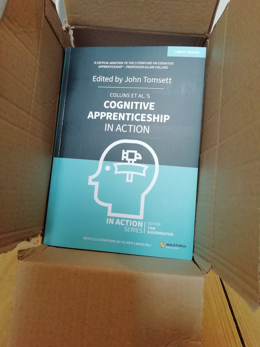 Pre-publication copies of "Collins et al's Cognitive Apprenticeship in Action" arrived today. I'm very proud of what <a href="/HuntingtonYork/">Huntington School</a> <a href="/HuntResearchSch/">Huntington Research</a> colleagues have produced. The book focuses on the essential thinking of each discipline. Order yours here: amazon.co.uk/dp/1913622436/…