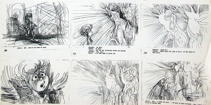 Corny Cole's sketches/storyboards for "The Phantom Tollbooth" (1970) 