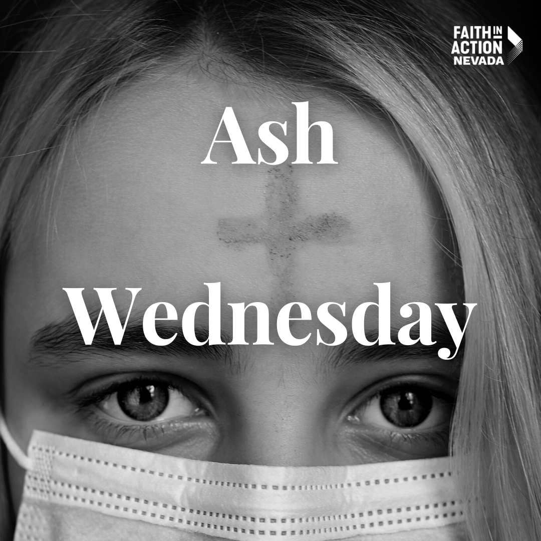 FIANevada's tweet photo. The world isn't what it was prior to COVID-19. Ash Wednesday gives us the space to acknowledge the pain &amp; loss experienced during the pandemic. 

But it also reminds us that in pain lies hope for transformation &amp; a new normal. 

#ashwednesday #faithinactionnv #newnormalnv https://t.co/vs0xPEh2Wi