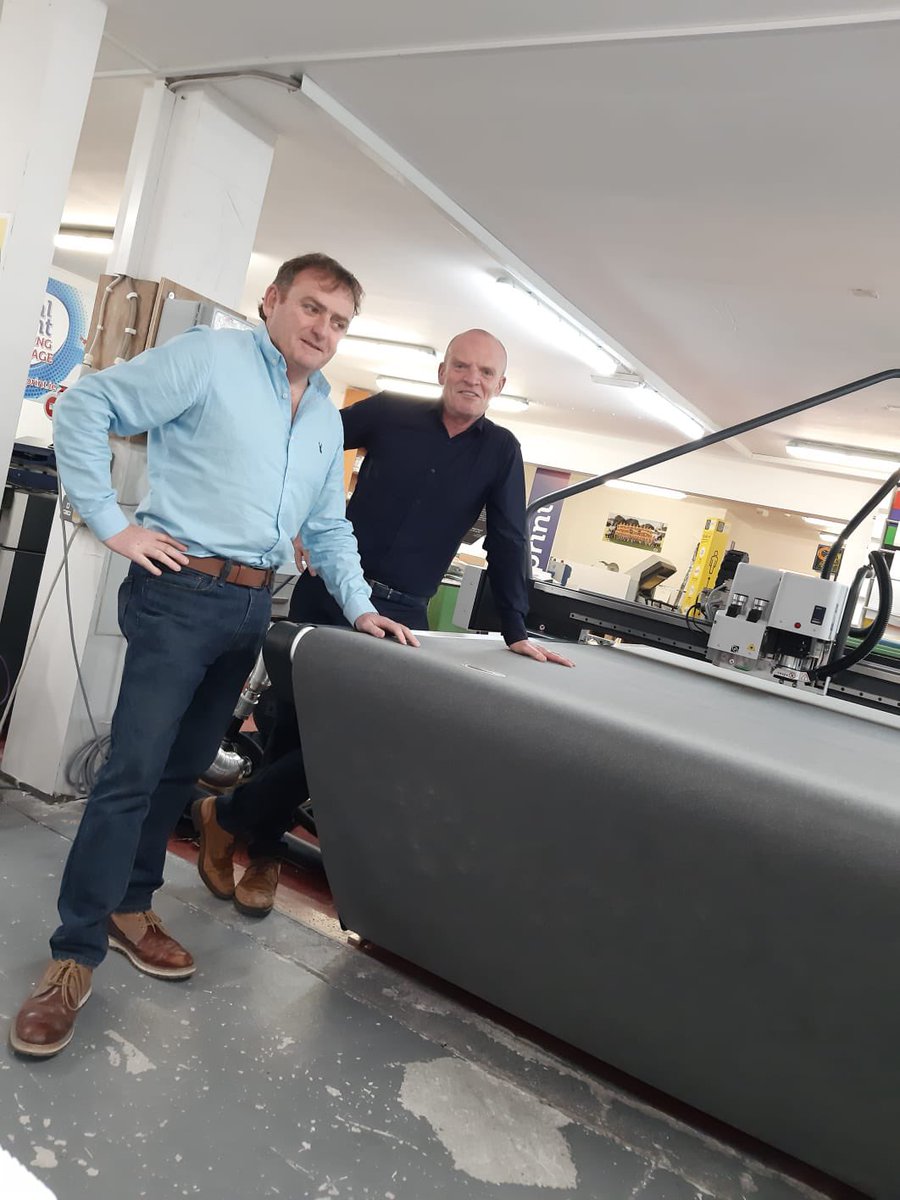 Congratulations to Ken Butler and all @realprint on the purchase of an Esko  Kongsberg X24 installed this week, your continued support to Graphic &amp; Paper Merchants Ireland is very much appreciated. 
We wish you continued success.