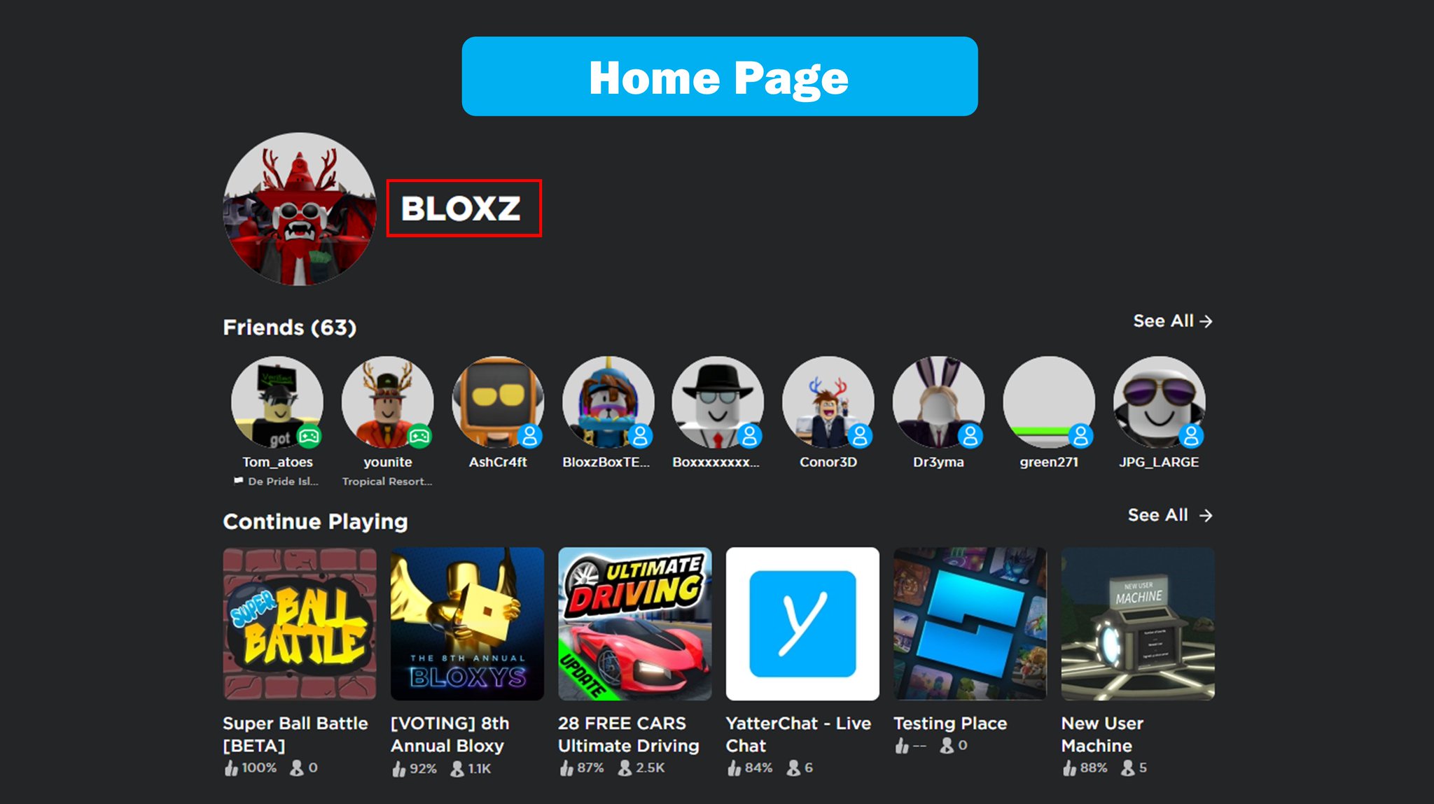 Bloxy News on X: Small change, but the #Roblox Landing Page/Sign