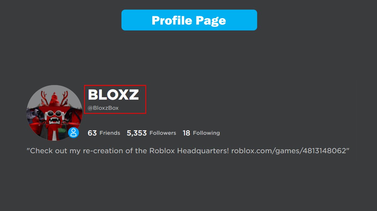Bloxy News On Twitter Display Names Are Starting To Roll Out For Some Users On Roblox Here S A Look At Some Of The Places Your Display Name Compared To Your Username Will - a name for roblox