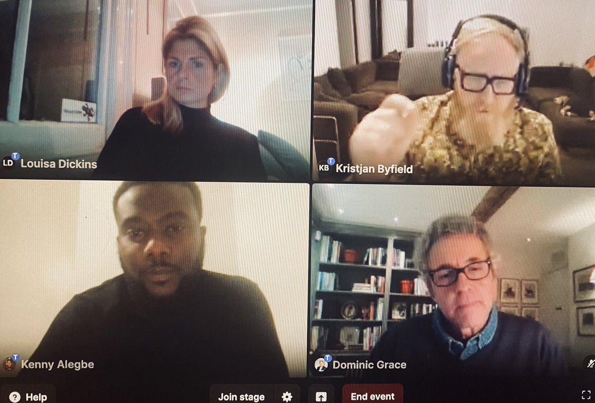 Big thanks to <a href="/DickinsLouisa/">Louisa Dickins</a> <a href="/KristjanByfield/">Kristjan Byfield</a> and Dominic Grace for firing up the debate with <a href="/HeyHomeHero/">HomeHero</a> tonight at our first webinar “Man Vs Robot: The Human Side or Proptech” 🙌🏿
