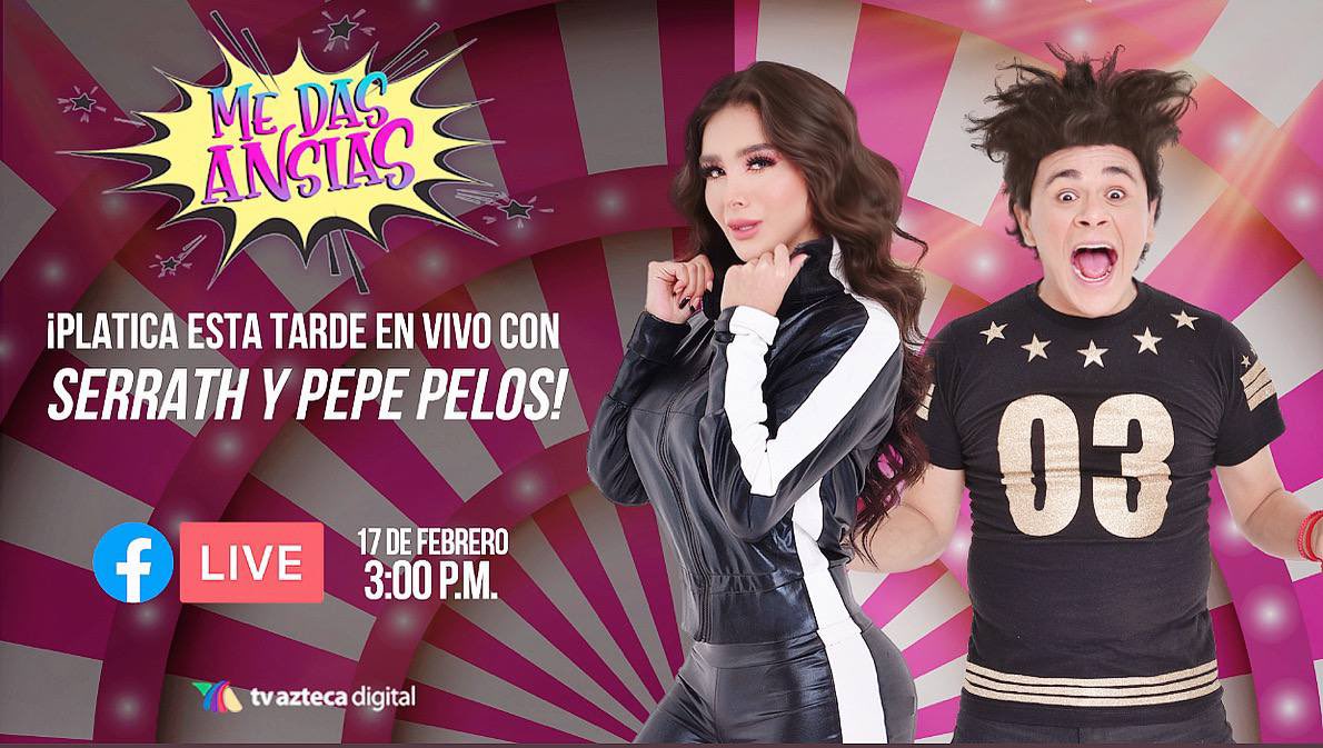 PepePelosShow's tweet photo. Hoy no se pierdan esta platica con la bella @SerrathOficial https://t.co/gku8PV5y50