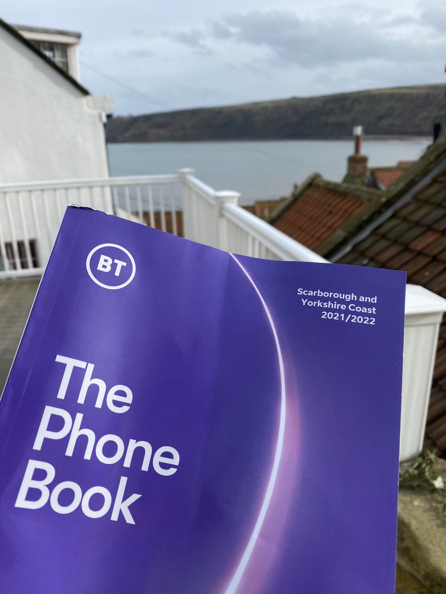 Remember these? They’re still a thing on the Yorkshire Coast! I’ll be getting a copy of the Yellow Pages next #BTPhoneDirectory #BTPhoneBook