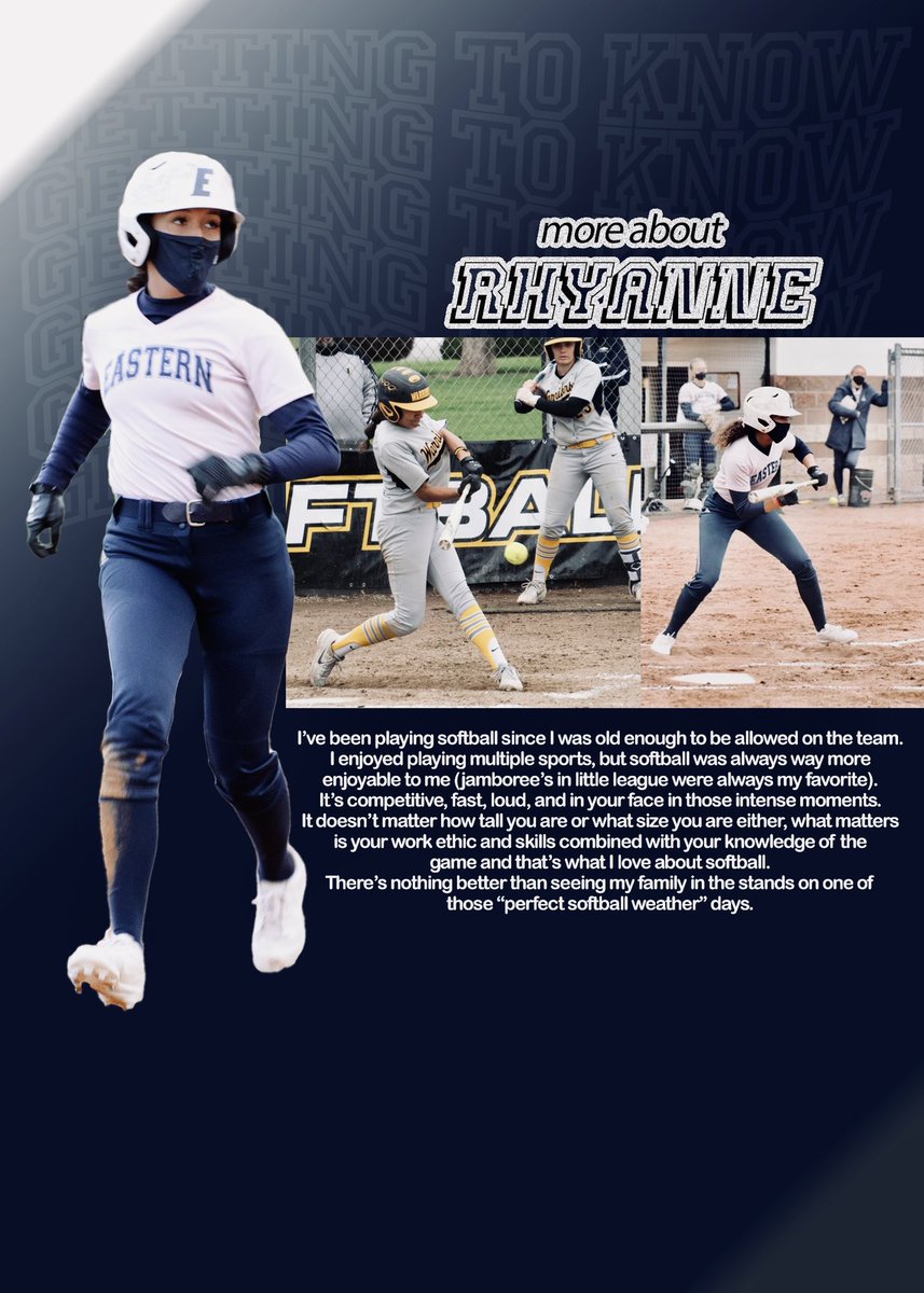 EOUAthletics's tweet image. From nearby Pilot Rock HS, meet @SoftballEOU outfielder Rhyanne Oates. Check out some of her favorite things and hear about the importance of Black History Month #GettingToKnow #MountUp