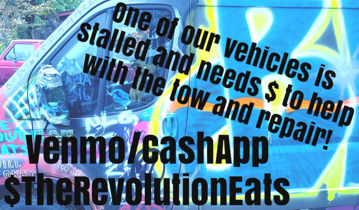 RevRibs's tweet image. The van broke down &amp;amp; we Need help to get the mutual aid van back on the road. 

Cashapp:$TheRevolutionEats 

Venmo:therevolutioneats 

Share 💯💯💯