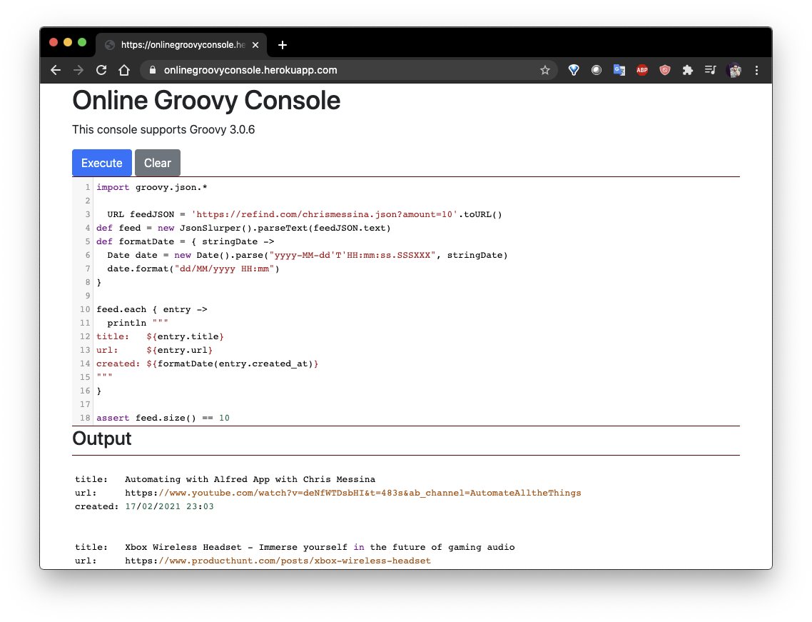 Desveloper's tweet image. Esta semana subí a mi canal una Groovy Console que se puede usar en Web, pero no soportaba Groovy 3 así que cree una y la subí aquí 

onlinegroovyconsole.herokuapp.com

#groovylang #desveloper #java #groovywebconsole