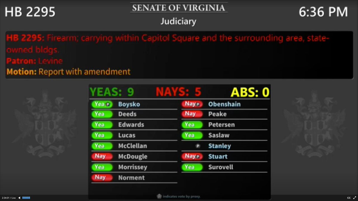 MichaelLeePope's tweet photo. Senate panel approves @DelegateMark #VAHD45 bill outlawing guns in Capitol Square https://t.co/Ovc0WT8sZW https://t.co/4uuHkXe6uw