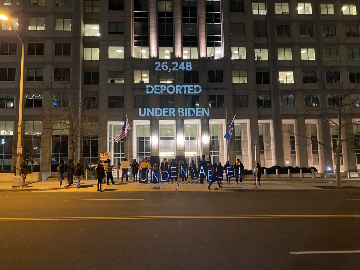 Under the Biden administration, ICE & CBP have deported over 26,000 people, including thousands of Black immigrants to countries including Cameroon, Haiti & Jamaica. Immigrant youth will not be silent as these agencies continue to advance their racist & xenophobic agenda.