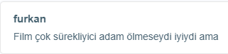 Furkan yapacağın yorumu si..
