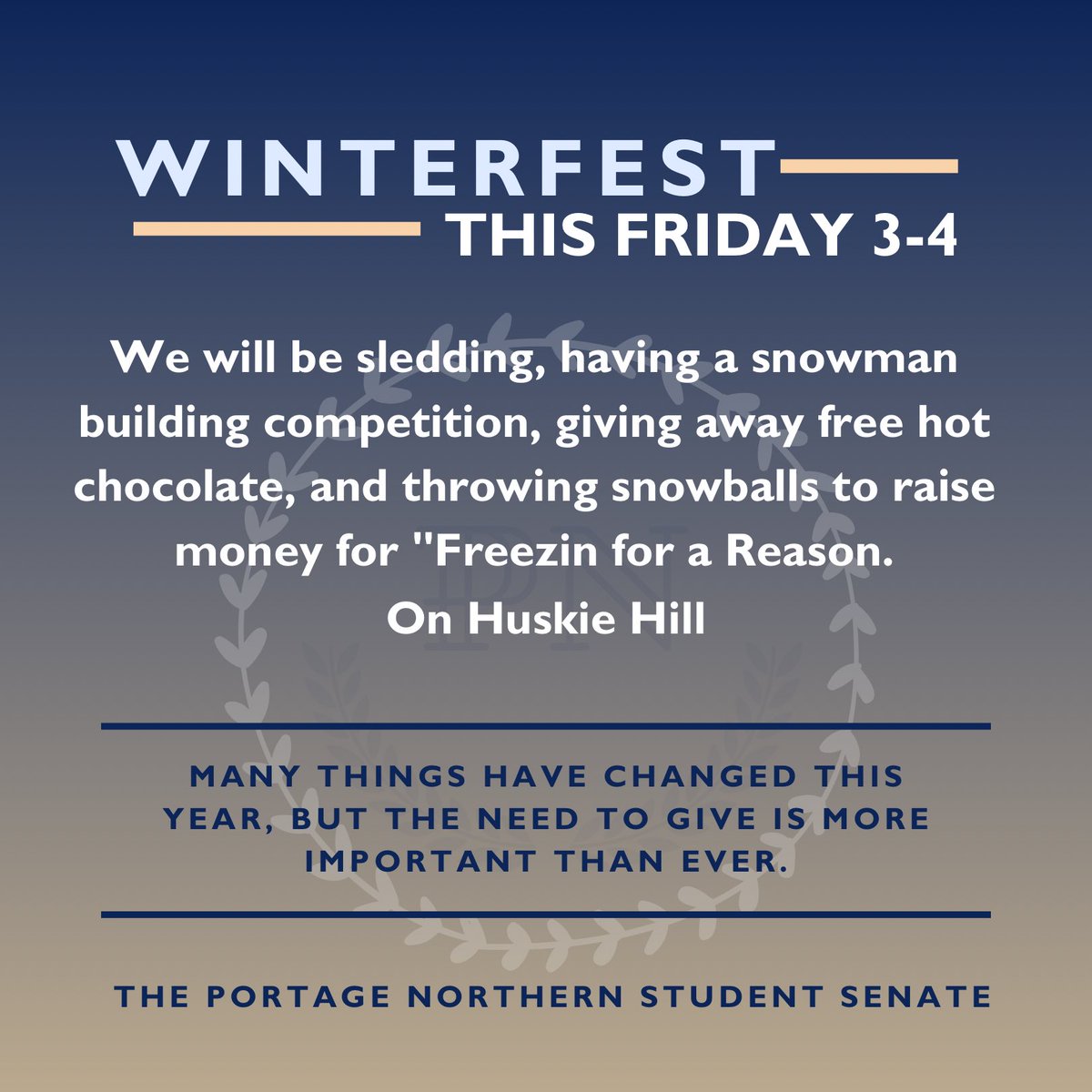 PNSenate's tweet photo. See you there @PortageNorthern https://t.co/7s8Ylbgw50