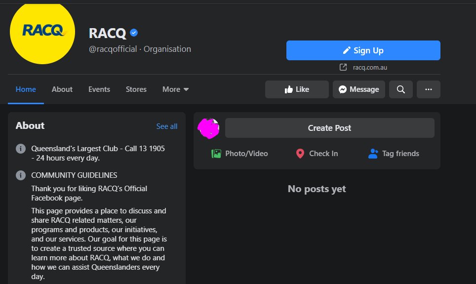 As is rescue and emergency page  @RACQOfficial