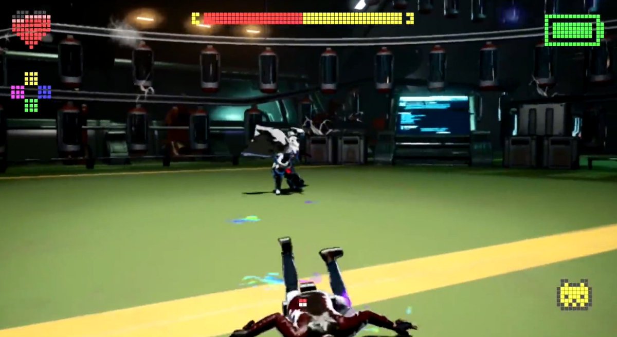 People thought the game would only be aliens, but Destroyman is indeed a boss fight, still alive and kicking('s Travis ass).