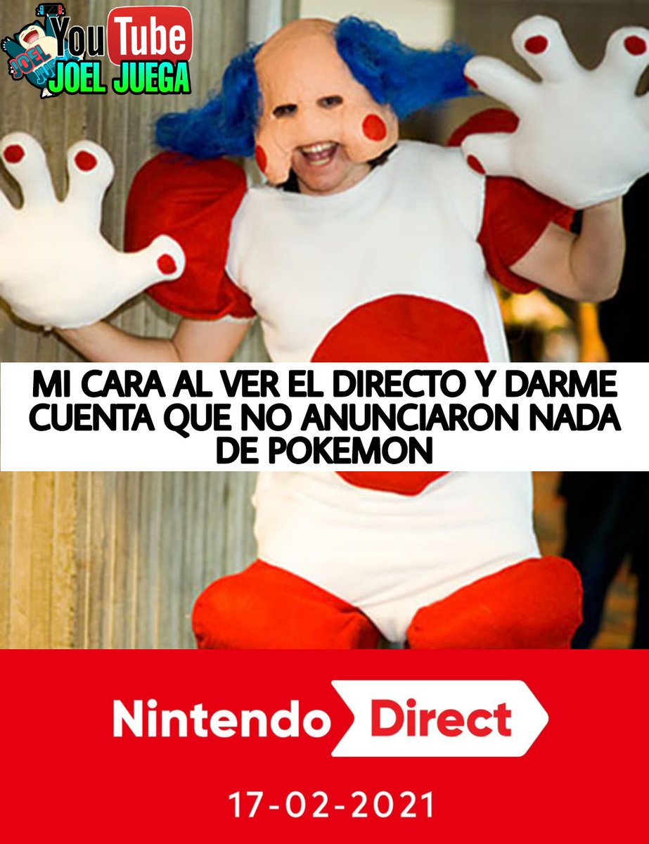 JOELJUEGA4's tweet photo. 🤡 ASI QUEDAMOS TODOS JAJAJAJAJA
#Pokemon #PokemonSwordShield #NintendoSwitch #NintendoDirect2021 #vgc2021 https://t.co/kEX6KTUhtU