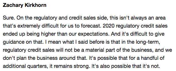 The basic economic force of supply and demand will erode Tesla’s credit business over time. How long it can last is not clear, but even Tesla’s management has acknowledged that the end is in sight.  $TSLA  $TSLAQ7/