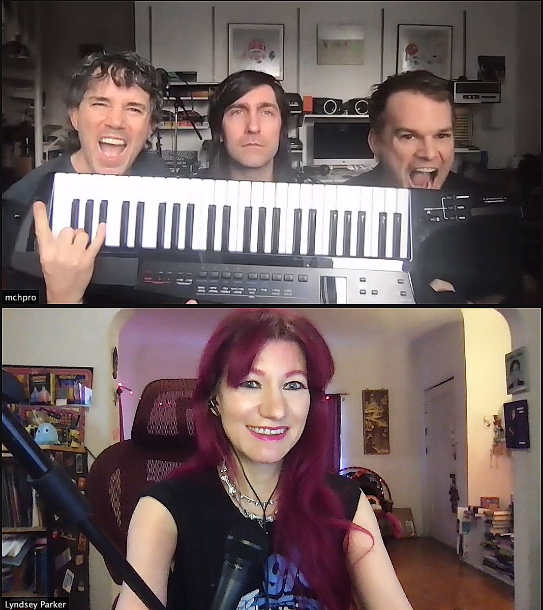 lyndseyparker's tweet photo. Let’s have a keykeytar! #Keytars shall definitely be discussed when #michaelchall, #peteryanowitz & #mattkatzbohen of #princessgoestothebutterflymuseum (@princessgoes_ ) join me today on @siriusxmvolume ch 106! 🎹 https://t.co/2Aqwh4Vf8K