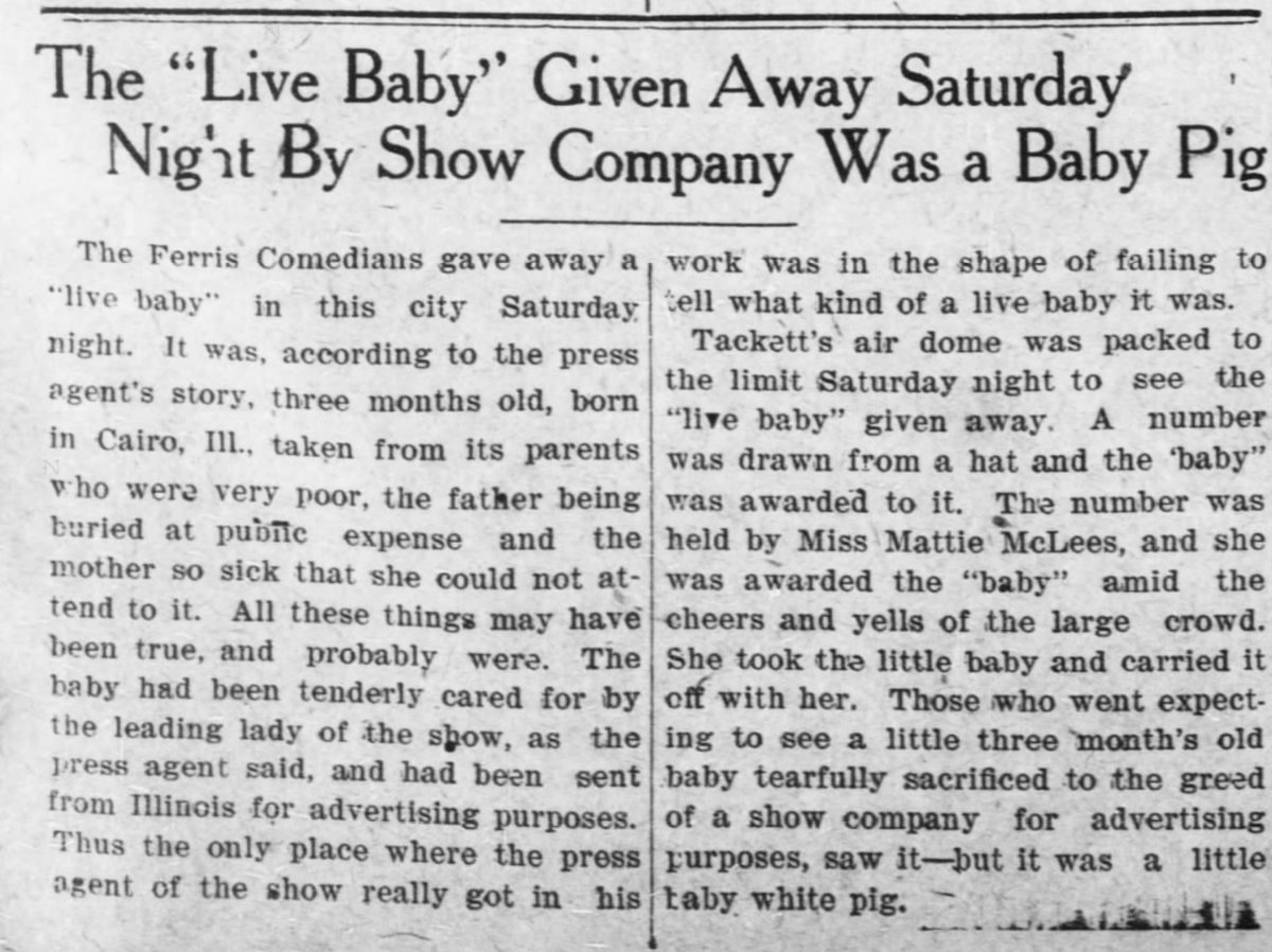 The answer is no, almost certainly not. A story from Coffeyville, Kansas, 1907: