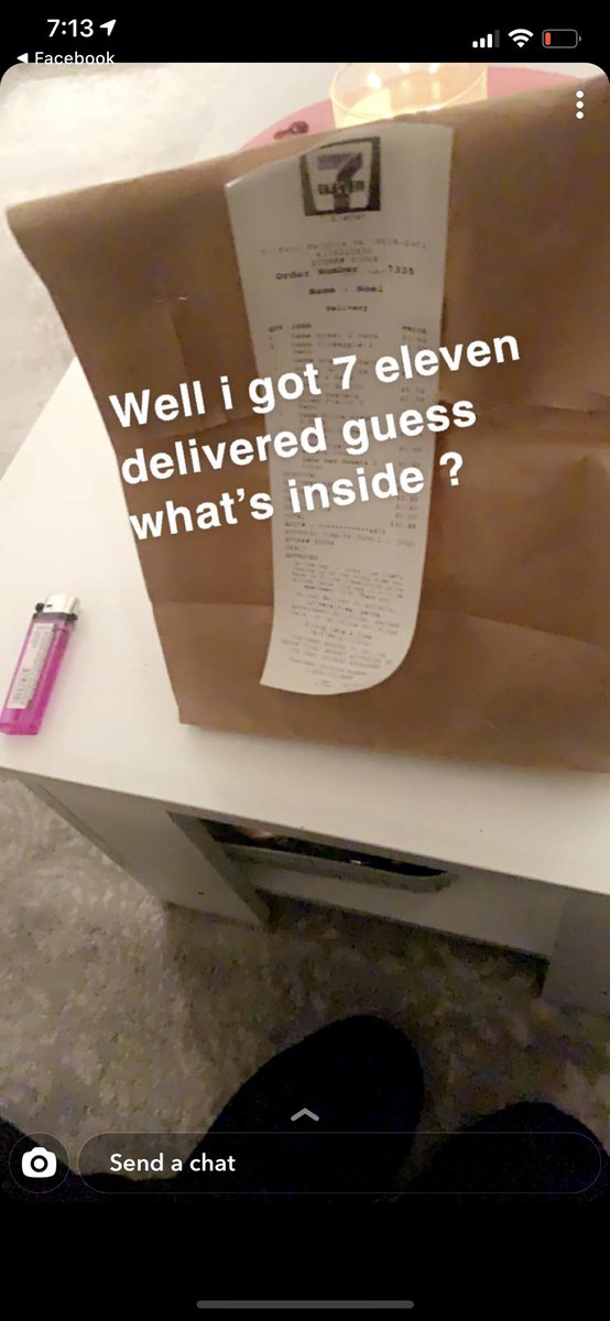 call_leaf's tweet image. Look what my friend got  @7Eleven to deliver