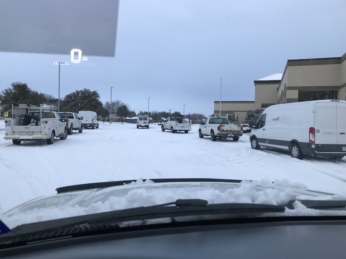 Major shoutout to our maintenance crew who have been on call day &amp; night and working tirelessly since this weather began. Thank you for making sure our buildings are safe for our return. You guys are quick! <a href="/NorthwestISD/">Northwest ISD</a> #heroes