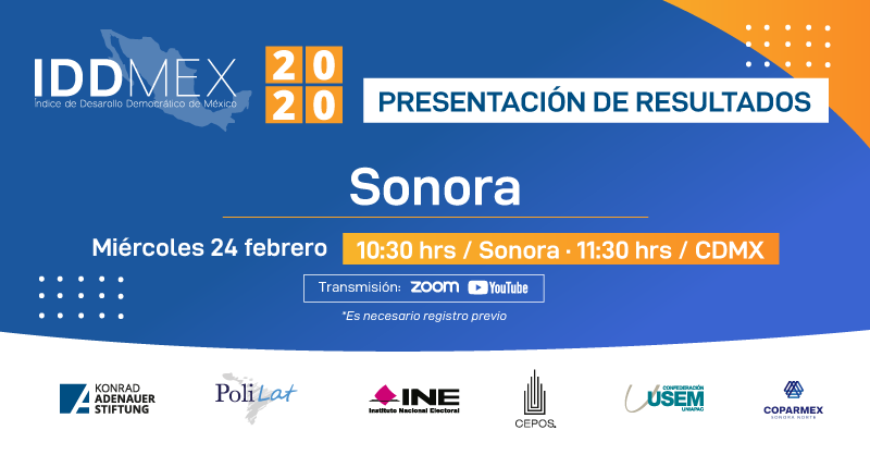 kasmexiko's tweet photo. Les invitamos a la Presentación de los Resultados de Sonora en el #IDDMEX2020.

🗓  24 de feb 2021 |⏰10:30 h. (Sonora) 11:30 (CDMX)
✍️ Registro: https://t.co/ZQqKNjd7Vm
🎥 Transmisión por Zoom | YT

🤜🤛#construyamosjuntoslademocracia

#KASMéxico 🇩🇪🤝🇲🇽 #másymejordemocracia https://t.co/bIoevUm5ui