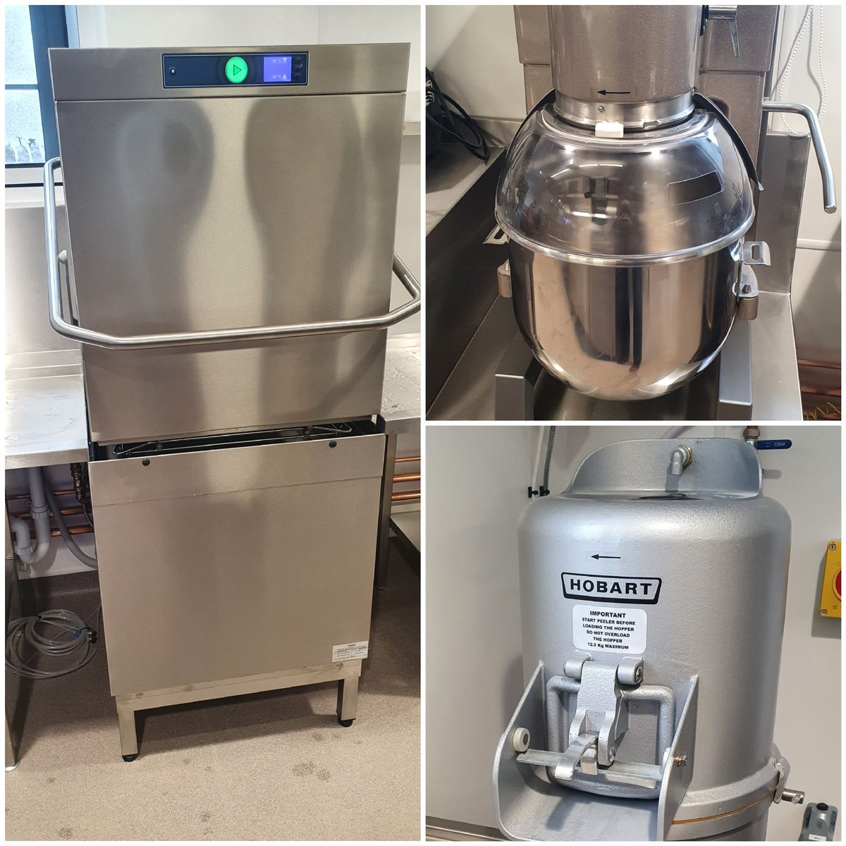 HWW_Mike's tweet photo. Great install by Shine Food Machinery Ltd at a School in Wales and free training carried out on a AM900 Hood Dishwasher, HSM20 mixer and a Potato Peeler by @HobartUKWW  &amp; @HobartUKCooking
#EnergySavings 
#Quality
#HappyStaff 
#HappyChildren https://t.co/VPkeDlXzjC